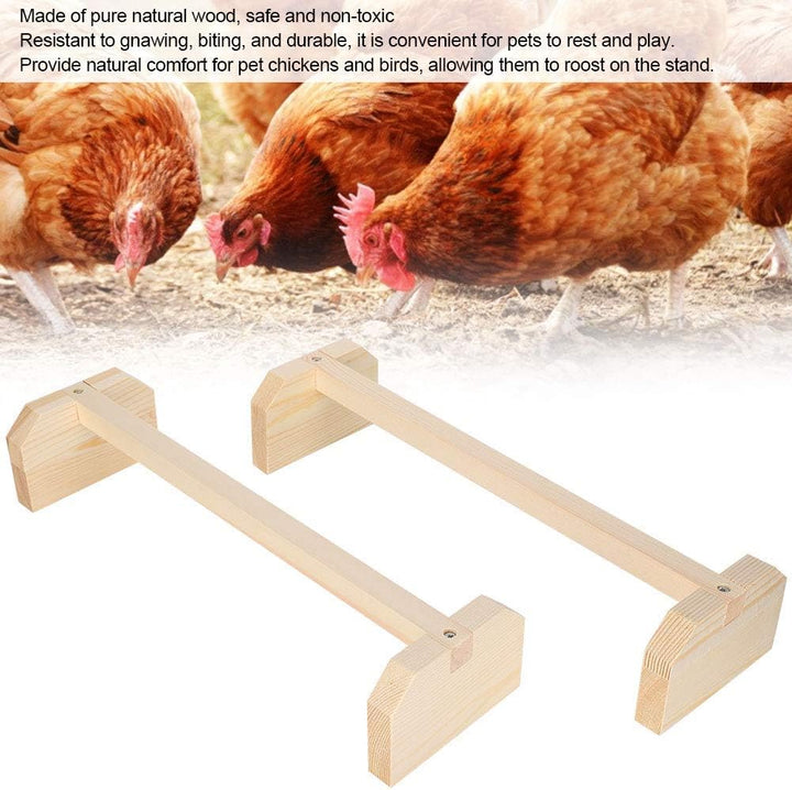 Fdit Huhn Holz Stand Bank Vieh Vieh natürliche Stand Rute Training Sitzständer Rack für Huhn Haustie