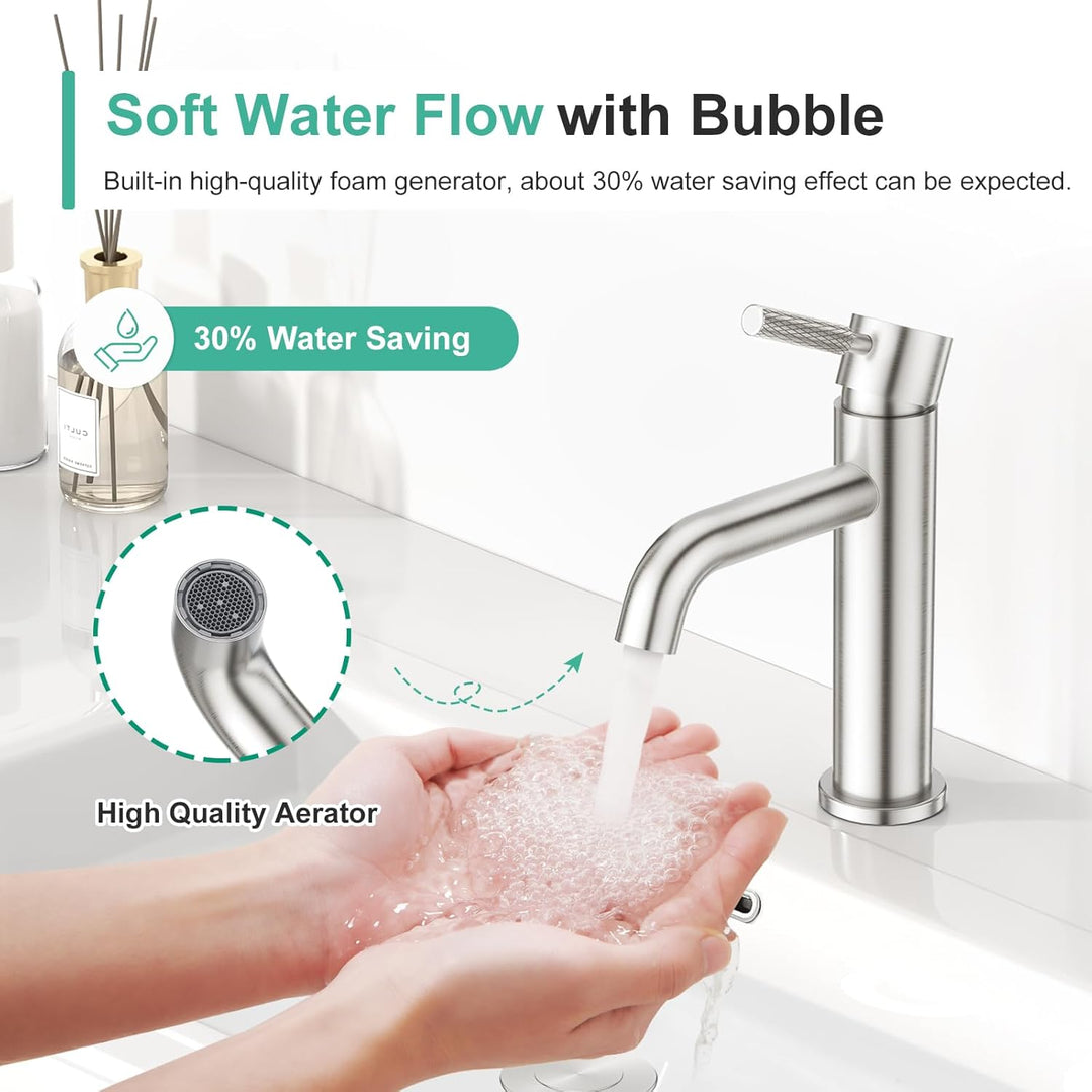 CREA Waschtischarmatur Bad für Waschbecken, Waschtisch Armatur Wasserhahn Bad Waschbeckenarmatur Bad