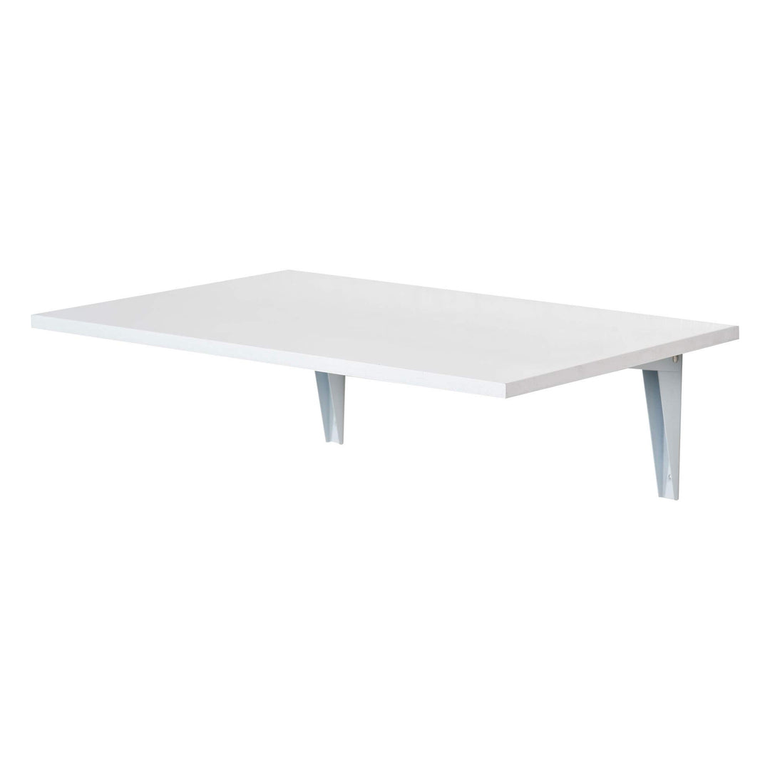HOMCOM Wandklapptisch Wandtisch Klapptisch Esstisch Schreibtisch, MDF, Weiss, 60x40cm, Weiss