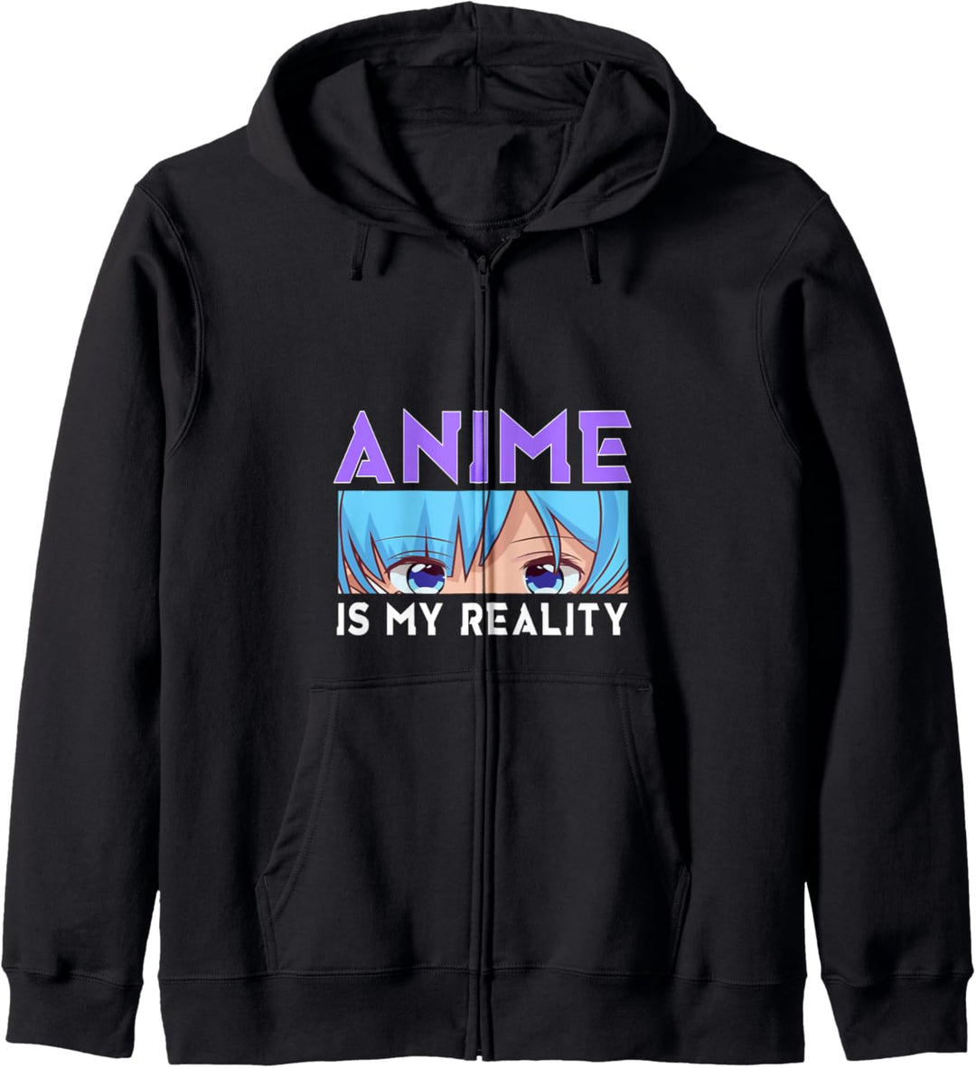 Anime Is My Reality Lustiges japanisches Manga-Zitat für Mädchen und Teenager Kapuzenjacke