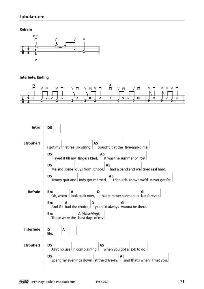 Let's Play Ukulele Pop Rock Hits (mit 2 CDs): Songbook für Sopran-Ukulele - 40 tolle Songs für Ukule