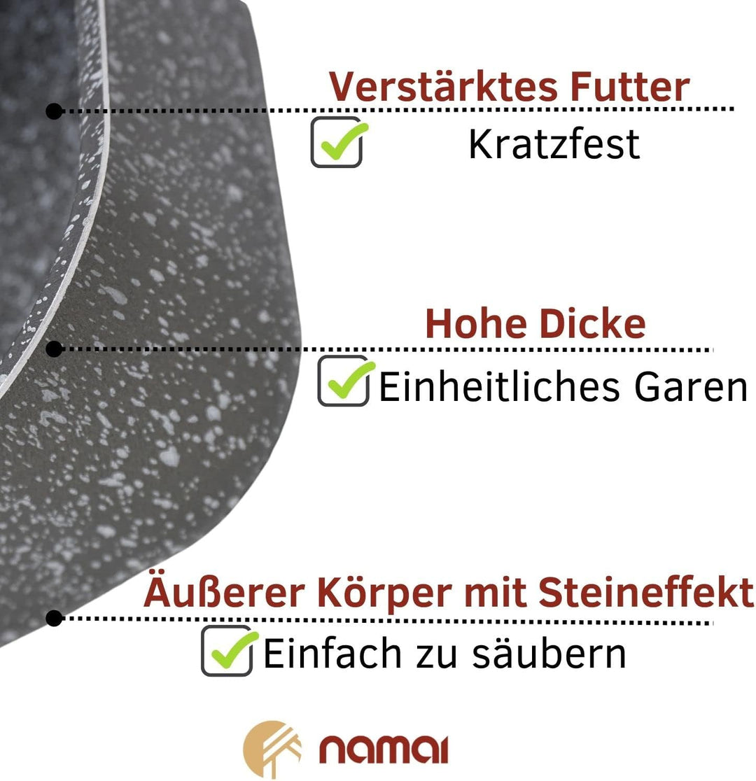 NAMAI - Auflaufform 40cm x 28cm - Lasagne Auflaufform - Geeignet Für Die Spülmaschine - Made In Ital