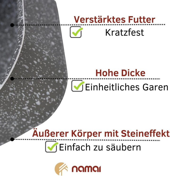 NAMAI - Auflaufform 40cm x 28cm - Lasagne Auflaufform - Geeignet Für Die Spülmaschine - Made In Ital