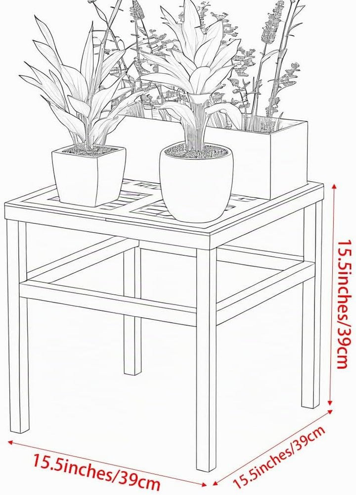 Pflanzenständer Blumenständer Draussen&amp; Innen Aluminium, Blumenbank Pflanzen Blumenregal für Garten,