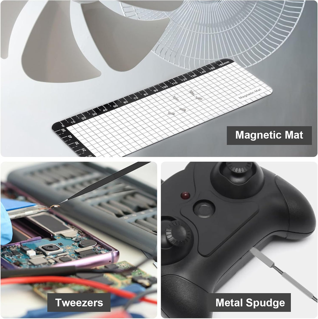 Mini Elektro Schraubendreher Set, 72 in 1 Präzisions Elektrischer Schraubendreher mit 64 Magnetische