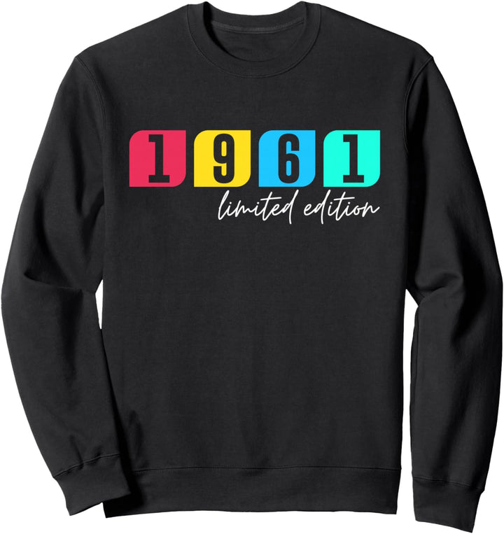 63. Geburtstag Mann Frau 63 Jahre 1961 Deko Lustig Geschenk Sweatshirt