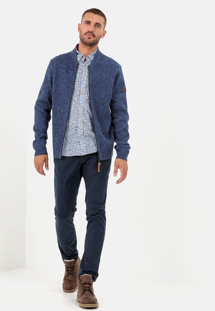 camel active Herren Slim Fit Chino 32W / 34L Blau, 32W / 34L Blau