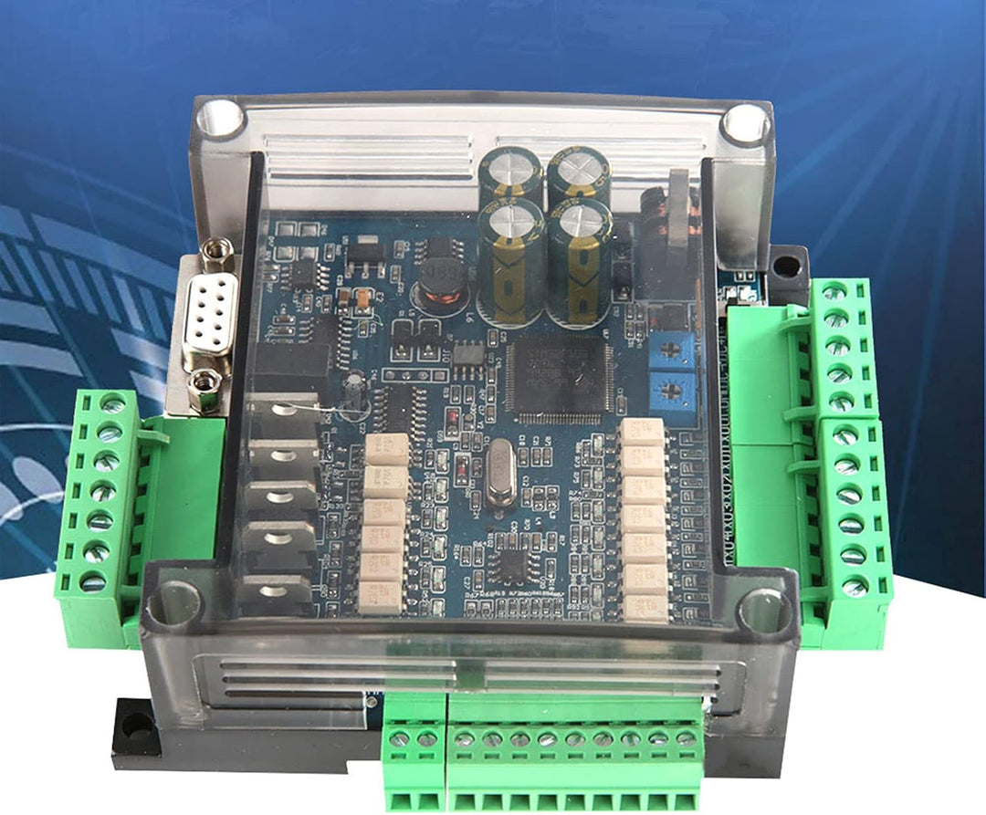 SPS-Industriesteuerplatine FX3U-14MT, speicherprogrammierbare 24-V-DC-SPS-Steuerung, Analog 6AD + 2D