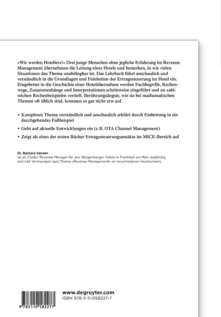 Revenue Management im Hotel: Von Kennzahlen bis MICE am Beispiel erklärt (De Gruyter Studium), Paper