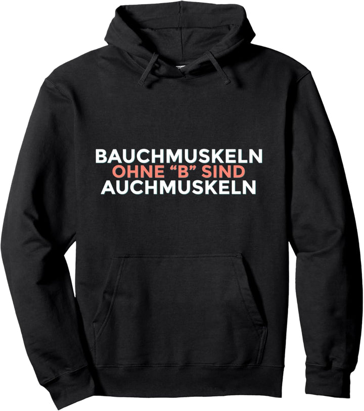 Powerlifting Fitness Bauchmuskeln Sportler Training Musklen Pullover Hoodie