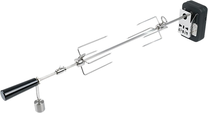 MOESTA-BBQ 10107 Rotisserie-Set für Smokin' PizzaRing - Elektrischer Spiessdreher für Kugelgrill 67