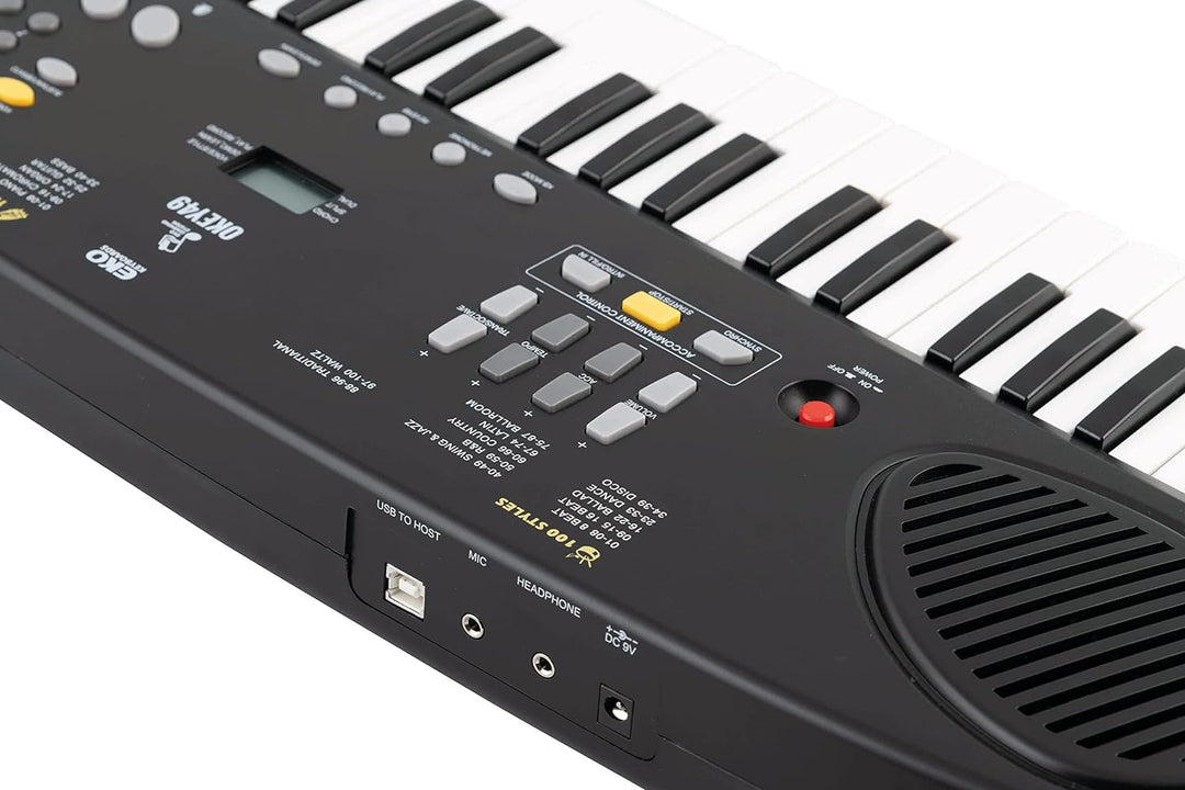 EKO Keyboards Okey Tastatur mit 49 Tasten, 49 Tasten, digitale Tastatur, tragbar, 49 Tasten, Mini 4