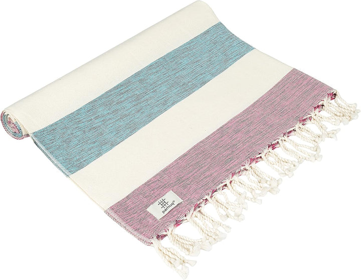 Strandtuch XXL Saunatuch Badetuch Hamamtuch Gross Baumwolle Duschtuch Pestemal Handtuch Fouta Pareo