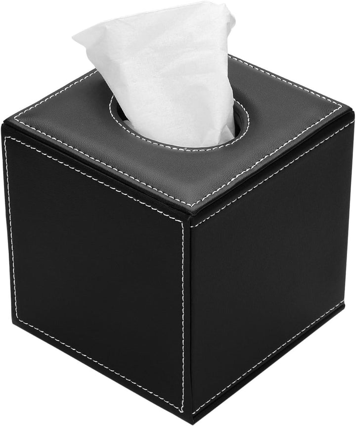KINGFOM 4pcs Leder büro Schreibtisch Set - Inklusive Schreibtisch Organisator, Kosmetiktücherbox, St