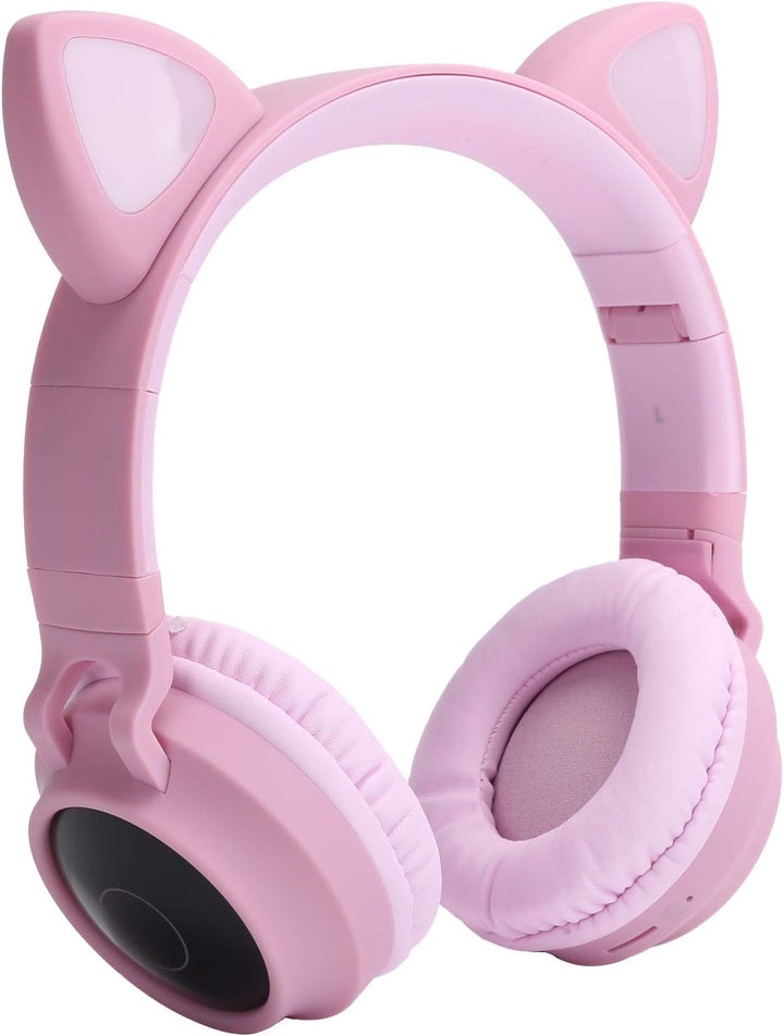 Fydun Katzenohr-Kopfhörer, 3D-LED-Licht, 5.0, Faltbare Headsets mit Professionellem Zubehör (#3)