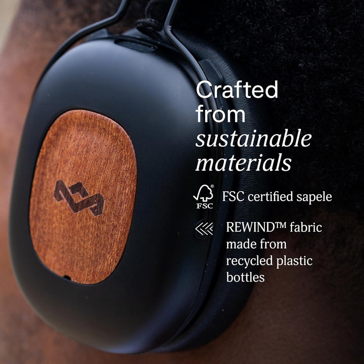 Marley House of Positive Vibration Rebel kabellose Bluetooth Kopfhörer - Over-Ear Wireless ANC mit a