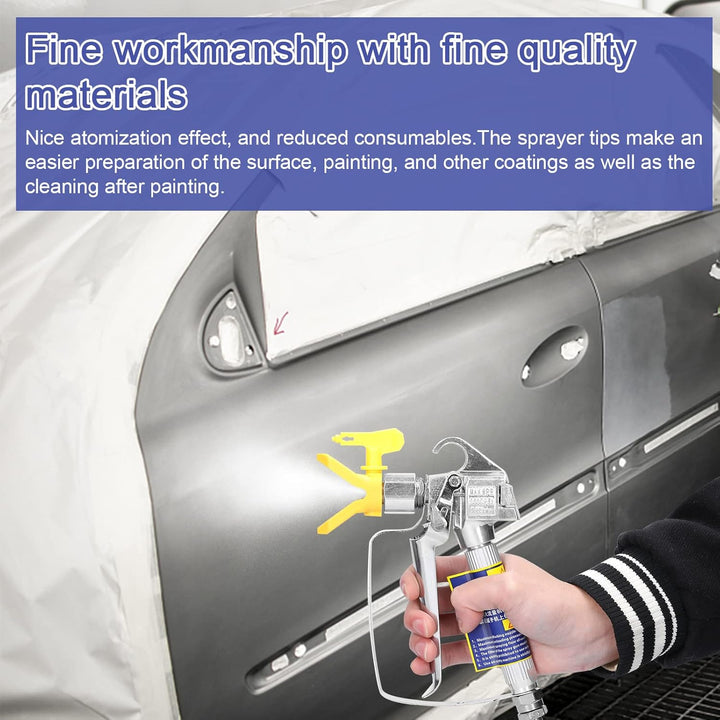 Weytoll Airless FarbdüSen Set, Airless Düse mit Spitzendichtung, Umkehrbare SprüHspitzen Airless Far