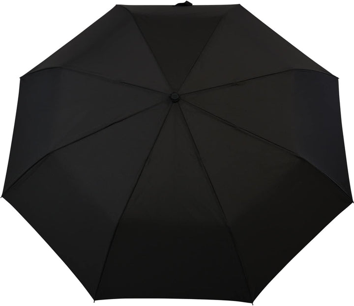 iX-brella Trekking XL Taschenschirm 115 cm gross mit Umhängetasche black, black