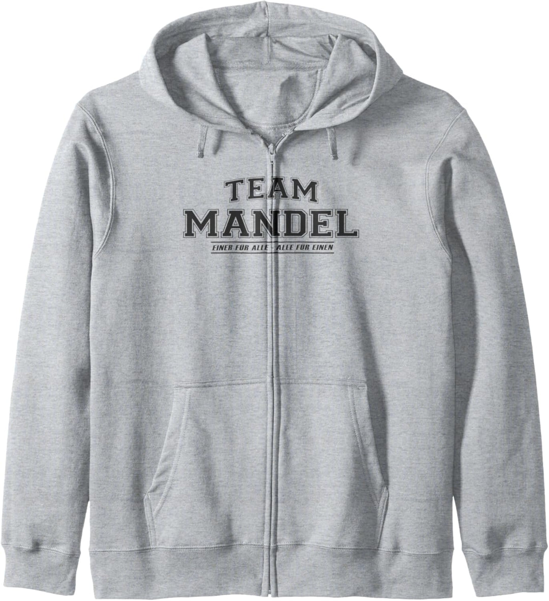 Team Mandel | stolze Familie - Nachname Geschenk Kapuzenjacke