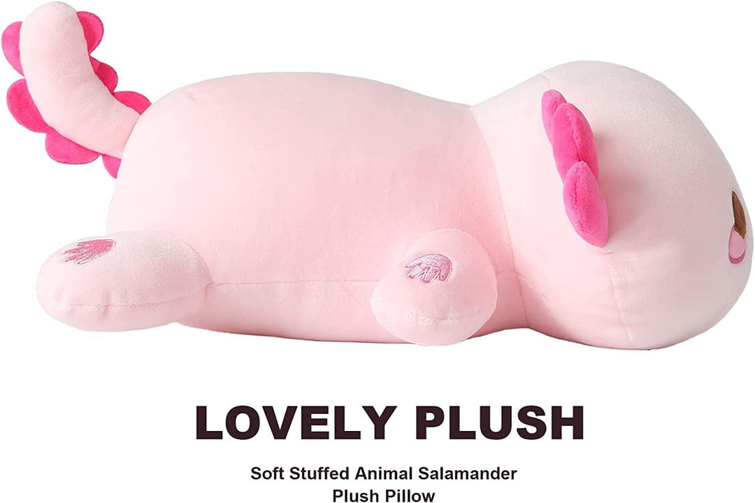 shownicer Plüschtier Axolotl Kuscheltier Stofftier Kawaii Axolotl Plüsch Kissen Spielzeug Wurfkissen