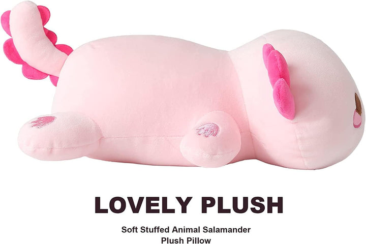 shownicer Plüschtier Axolotl Kuscheltier Stofftier Kawaii Axolotl Plüsch Kissen Spielzeug Wurfkissen