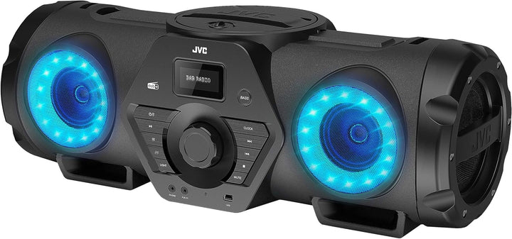 JVC Boomblaster RV-NB300DAB, 2 x 30 Watt, DAB+, UKW, Bluetooth, CD, USB, Line-In, Gitarren- & Mikrof