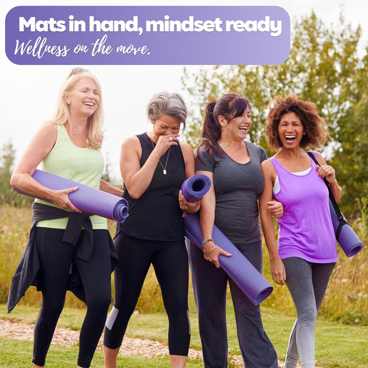 TechFit Yogamatte Rutschfest für das Fitnessstudio zu Hause - Pilates Matte für das Heimtraining, Yo
