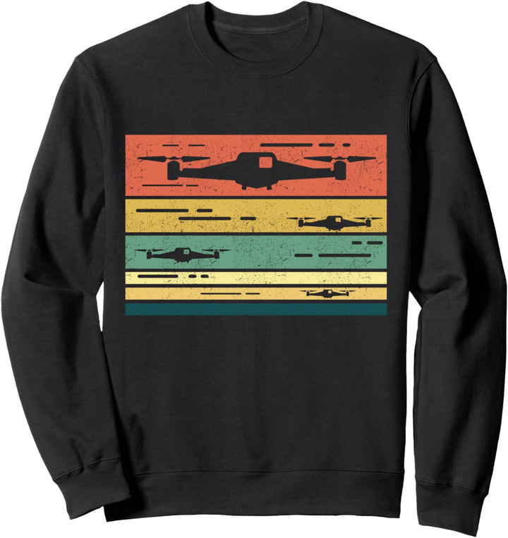 Drohnen Motiv Quadrocopter Design Sweatshirt