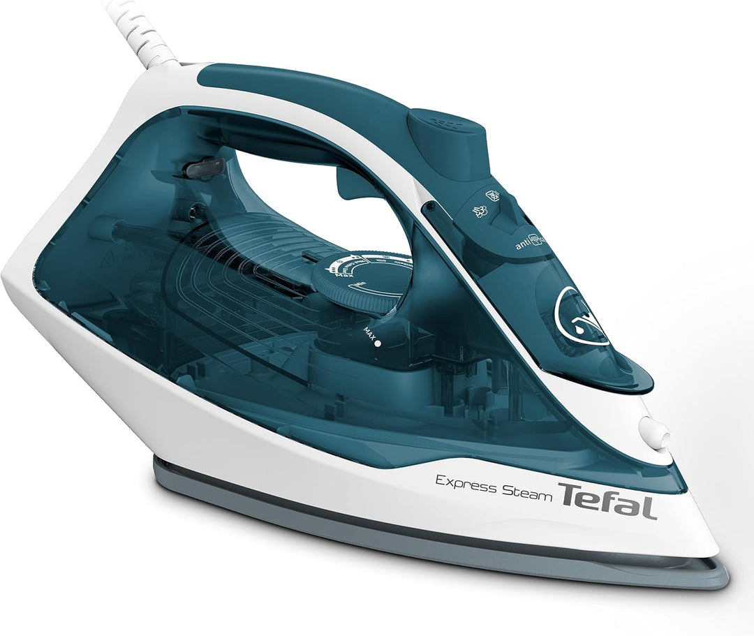 Tefal Express Steam I Dampfbügeleisen I Anti-Kalk-System I 2400 Watt I Tropfstopp-Funktion I kurze A