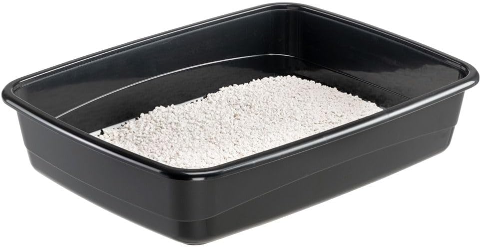 Ferplast Katzenklo, offene Katzentoilette mit hohen Rändern, 49,5 x 64,5 x H 14,5 cm, NIP 30 grosse