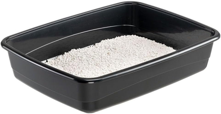 Ferplast Katzenklo, offene Katzentoilette mit hohen Rändern, 49,5 x 64,5 x H 14,5 cm, NIP 30 grosse