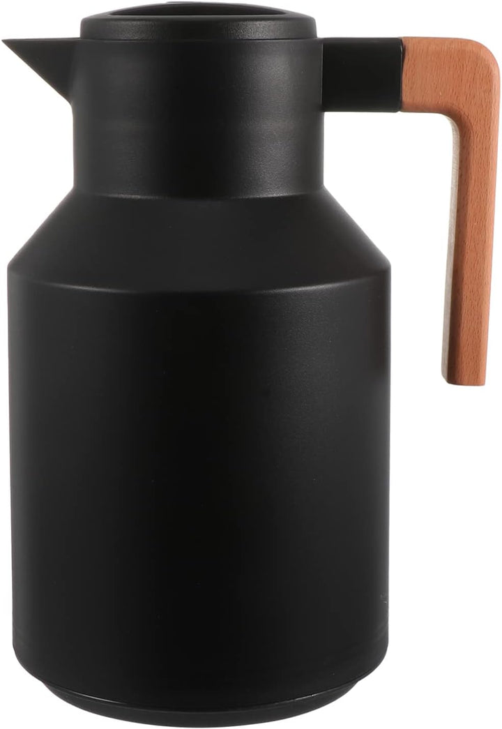 Cabilock 1stk Wasserkocher Isolierter Kaffeekrug Termos Thermisches Vakuum Thermoskanne Schwarz Mit