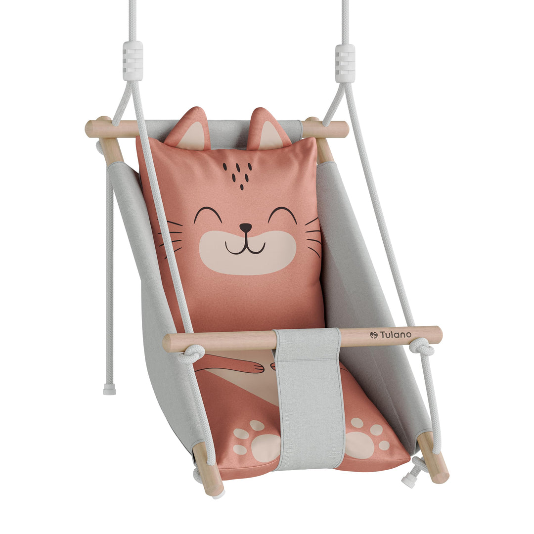 Tulano Hop 45 3in1 Babyschaukel – Mitwachsend durch Sitz - 6–36 Monate Cat, Cat