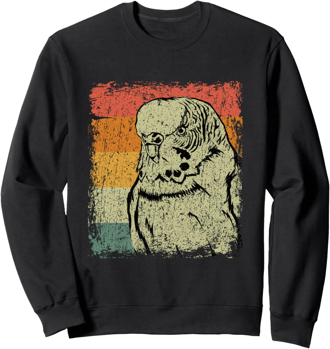 Retro Wellensittich Geschenk Vintage Wellensittich Sweatshirt