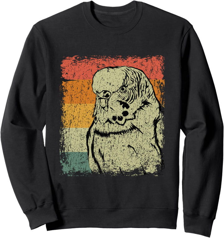 Retro Wellensittich Geschenk Vintage Wellensittich Sweatshirt