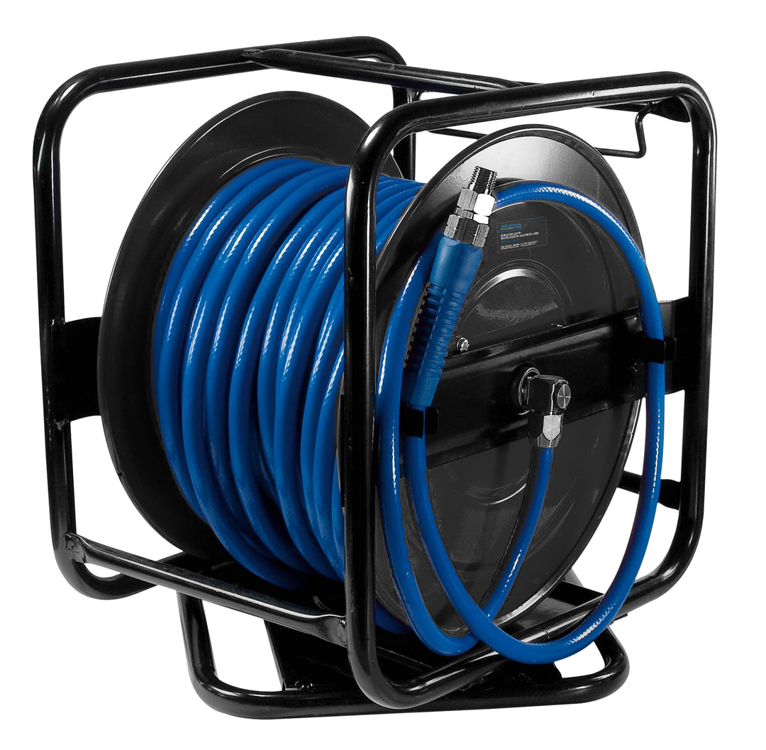 SW-Stahl 25047L Druckluftschlauch Aufroller, 30 Meter I Schlauchaufroller für Kompressor I automatis