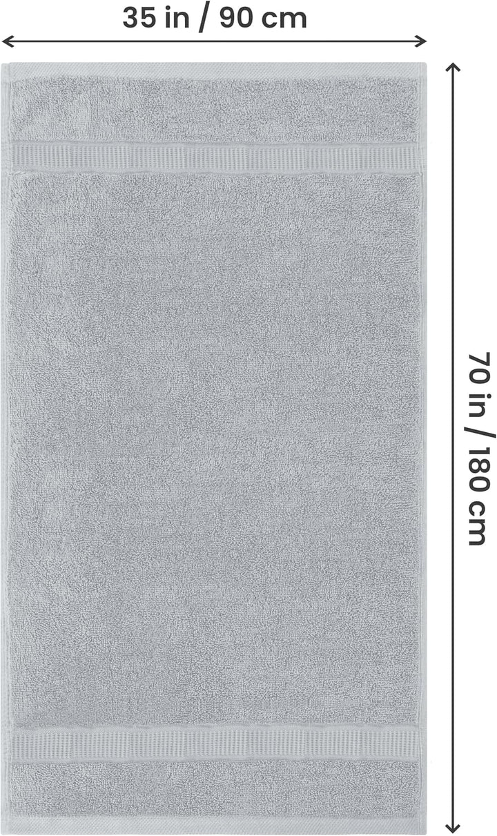 Utopia Towels - 2er Badetücher Gross aus Baumwolle mit Aufhänger, Saunatücher,Badehandtücher Gross,