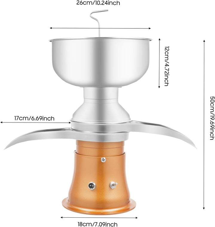 5L Elektrische Milchzentrifuge Separator Milch Sahne Zentrifuge Milchseparator Rahmzentrifuge mit Mi