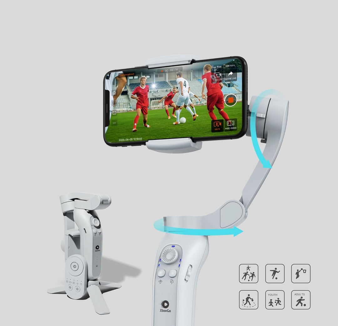 XbotGo Fernbedienung - Sport-Gimbal Wireless Bluetooth Fernbedienung, ultralange Reichweite (50 ft /