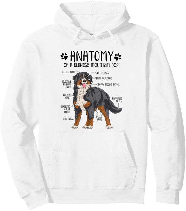 Lustiges Berner Sennenhund Hund Anatomie Hundehalter Pullover Hoodie