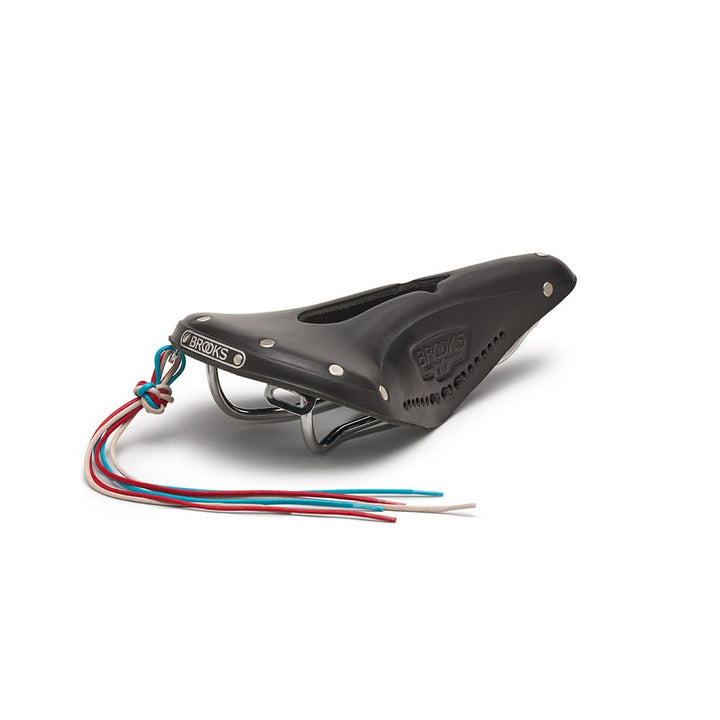 Brooks Saddles Imperial B17 Standard Fahrradsattel mit Loch und Schnürsenkeln (Herren) Schwarz, Schw