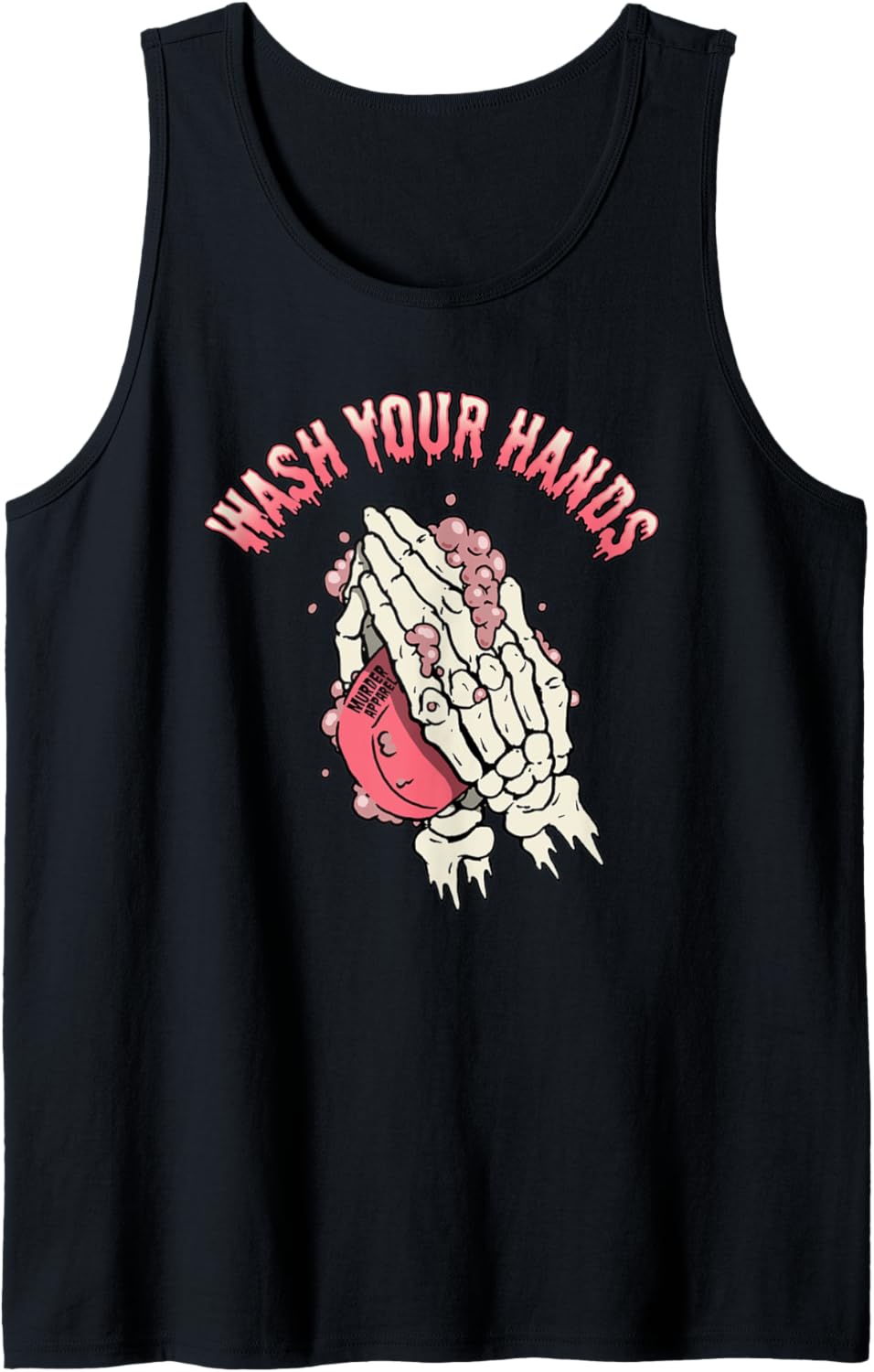 Wash Your Hands Skelett Betend Tank Top