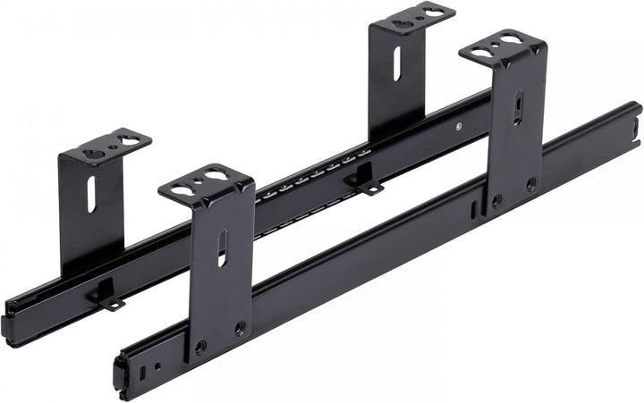 FIX&EASY Tastaturauszug mit Tastaturablage 600X400mm ahorn Dekor, Auszugschienen schwarz 400mm mit E