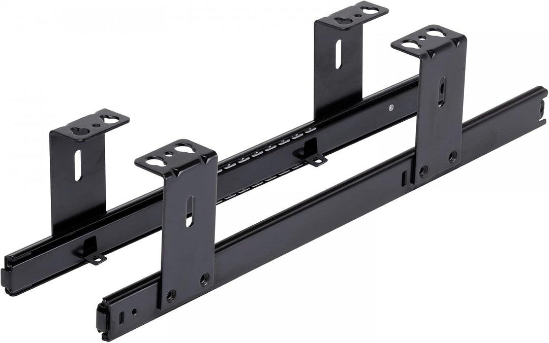 FIX&EASY Tastaturauszug mit Tastaturablage 800X400mm ahorn Dekor, Auszugschienen schwarz 400mm mit E
