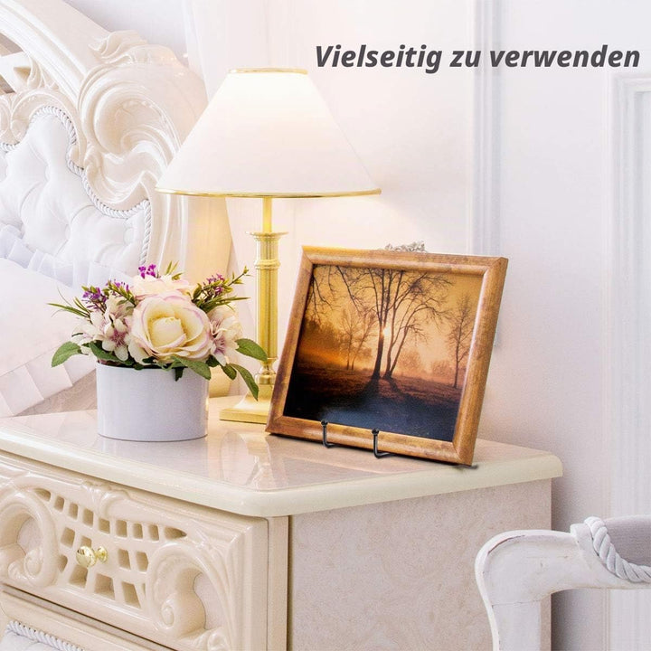 Mocoosy 6 Zoll Displayständer für Teller - Black Iron Staffelei Plattenhalter Displayständer Metallr