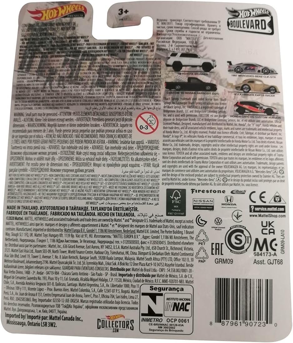 Mattel GRM09 Hot Wheels Premium Real Riders Boulevard Custom `93 Nissan Hardbody (D21) Nr. 38, Rennw