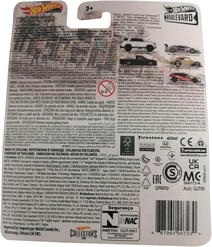 Mattel GRM09 Hot Wheels Premium Real Riders Boulevard Custom `93 Nissan Hardbody (D21) Nr. 38, Rennw