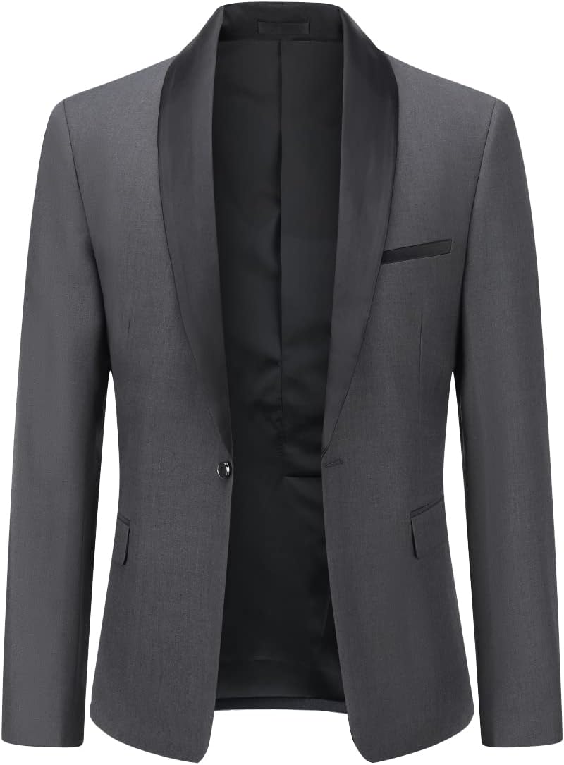 YOUTHUP Anzug Herren Anzug Slim Fit 2 Teilig Anzüge Schalkragen Herrenanzug für Hochzeit Business S