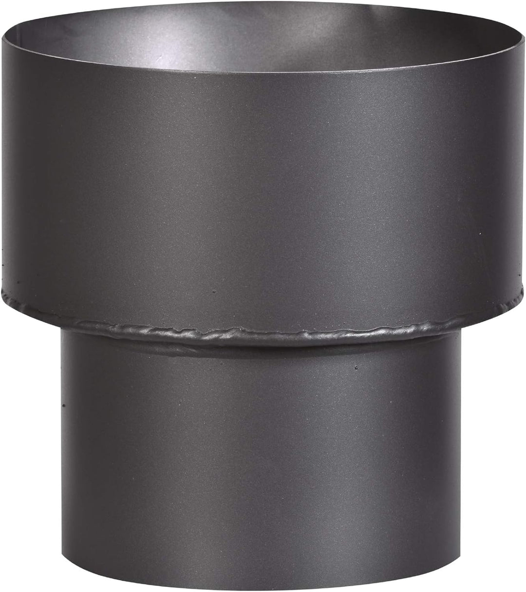 FIREFIX R150/Ü5 Übergangsstück (Erweiterung) für 2 mm Starke Rauchrohre, schwarz lackiert, von 150 m