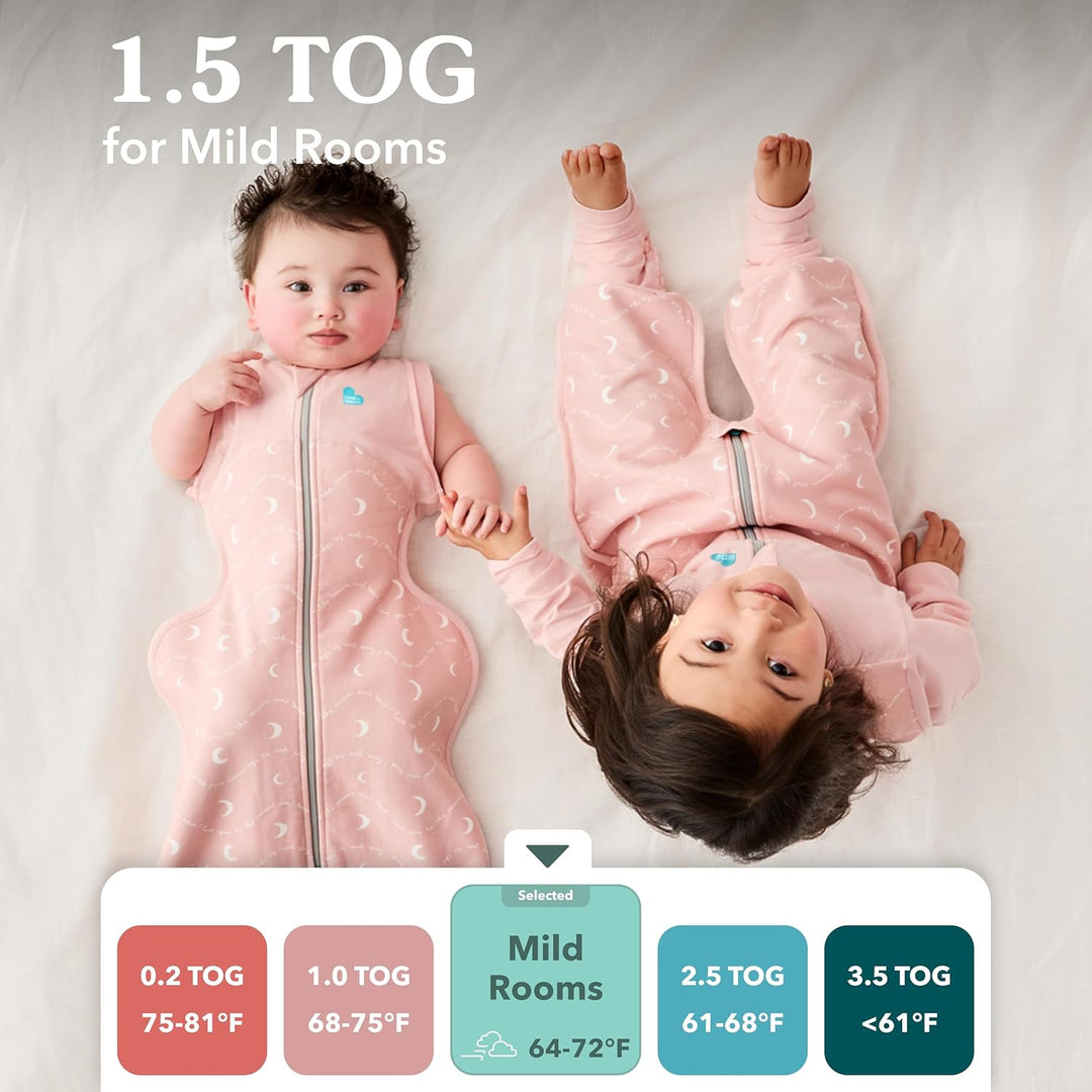 Love To Dream Swaddle UP Übergangspucksack, Baby-Schlafsack, Ganzjahres-Baumwollfleece, hilft Baby s